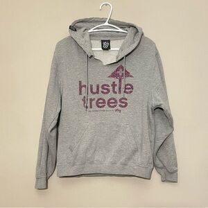Vintage Y2K LRG ‘hustle trees’ Grey Pull Over Hoodie